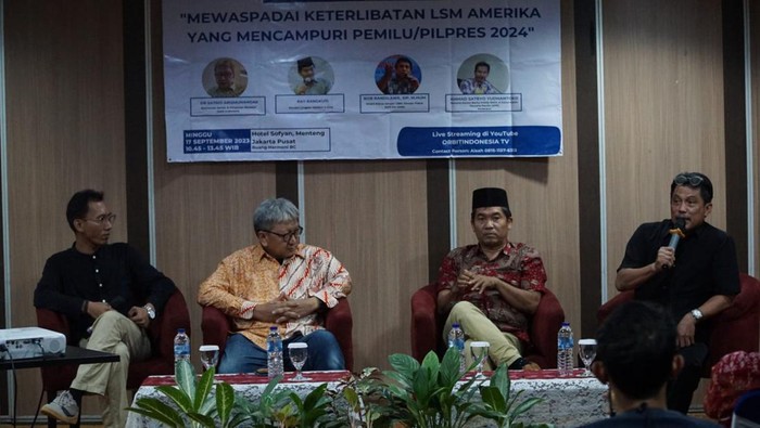 Waspada! LSM Asing Intervensi Demokrasi dan Pilpres 2024 KPU (Komisi Pemilihan Umum), Bawaslu (Badan Pengawas Pemilihan Umum) dan masyarakat diharapkan memperkuat pengawasan terhadap intervensi LSM asing, khususnya LSM Amerika seperti NED dan IRI pada Pemilu dan Pilpres 2024.