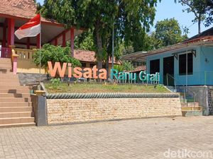 Potret Wisata Ranu Grati Pasuruan Berlatar Gunung Tengger Kini Sepi