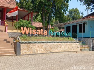 Potret Wisata Ranu Grati Pasuruan Berlatar Gunung Tengger Kini Sepi