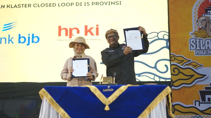 bank bjb mendukung penuh rangkaian kegiatan Silatnas Peternak Domba Kambing Indonesia dan Puncak Piala Presiden 2023 yang diadakan Himpunan Peternak Domba dan Kambing Indonesia (HPDKI) pada 15-16 September 2023.