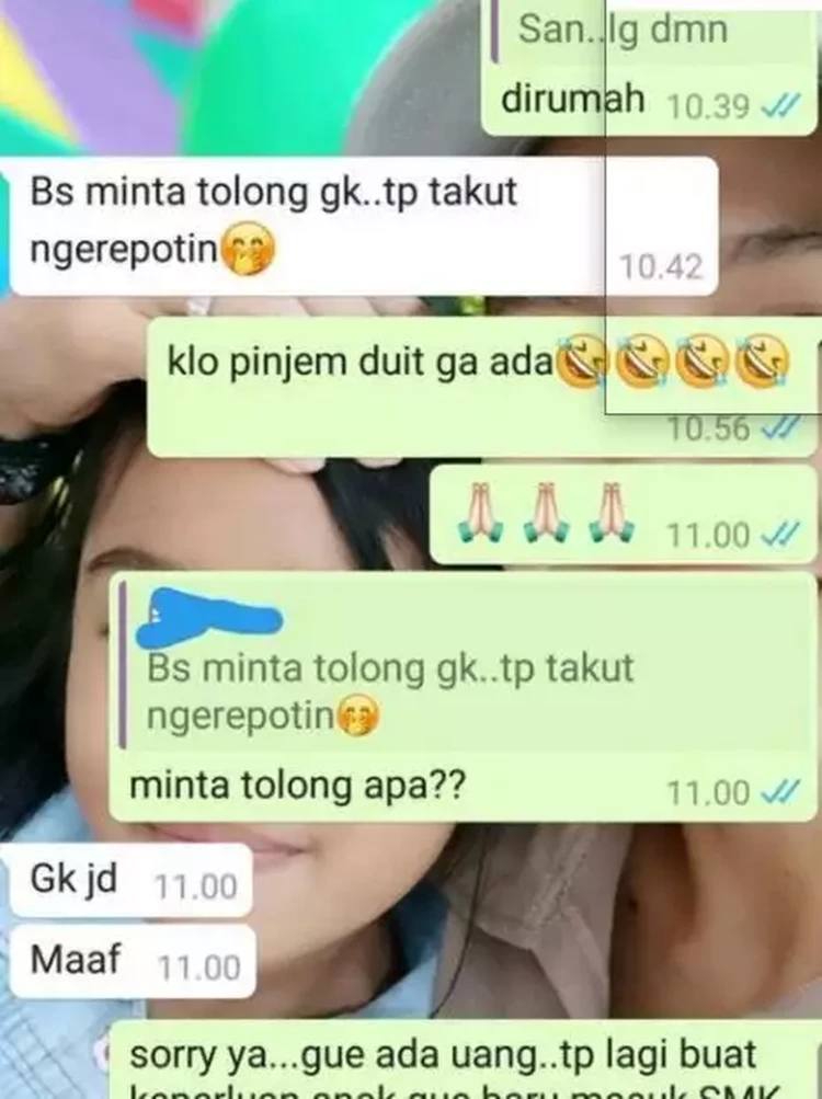 10 Chat Teman Minjem Duit Ngelesnya Bisa Banget