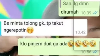 Beneran nggak pegang duit, hiks. Foto: Instagram/recehtapiviral