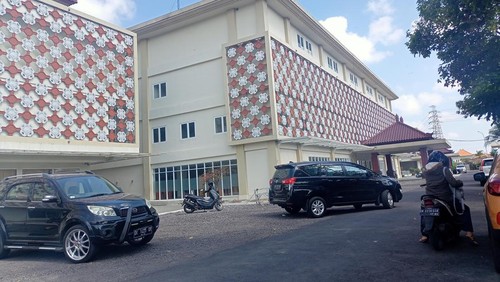 Gedung F di RSD Mangusada, Kabupaten Badung, Senin (18/9/2023) rencananya dibuka untuk layanan kanker terpadu. (Agus Eka/detikBali)