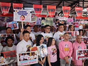 Viani Eks Kader PSI Deklarasi Hopeng Prabowo Dukung Prabowo Capres