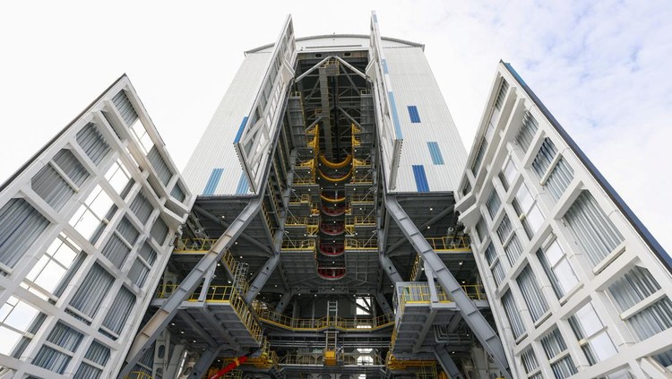 A view shows the launch facility at the Vostochny Сosmodrome in the far eastern Amur region, Russia, September 13, 2023. Sputnik/Artem Geodakyan/Pool via REUTERS ATTENTION EDITORS - THIS IMAGE WAS PROVIDED BY A THIRD PARTY.