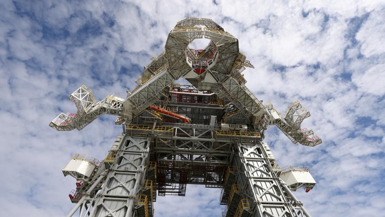 Mengintip Pusat Antariksa Rusia Kebanggaan Putin, Kosmodrom Vostochny A view shows the launch facility at the Vostochny Сosmodrome in the far eastern Amur region, Russia, September 13, 2023. Sputnik/Artem Geodakyan/Pool via REUTERS ATTENTION EDITORS - THIS IMAGE WAS PROVIDED BY A THIRD PARTY.