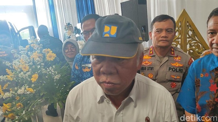 Menteri Pekerjaan Umum dan Perumahan Rakyat (PUPR) Basuki Hadimuljono di Demak, Senin (18/9/2023).