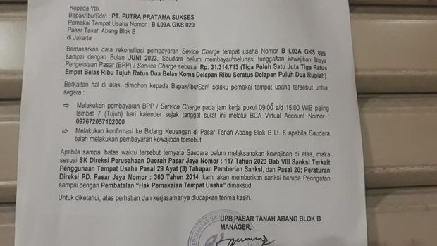Pasar Tanah Abang Sepi