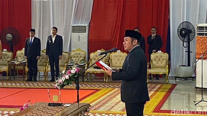 Pelantikan Pj bupati dan wali kota Sumsel.