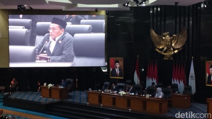 Rapat paripurna di DPRD DKI. (Brigitta Belia Permata/detikcom)