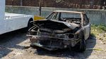 Penampakan Bangkai Sedan yang Meledak dan Terbakar di Tol Purbaleunyi