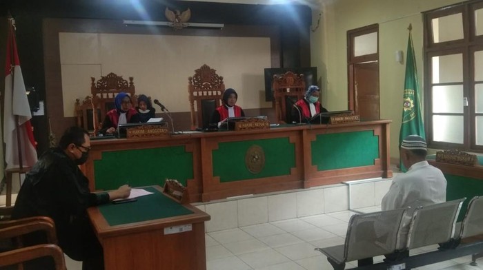 Sidang vonis kasus pencurian anjing di PN Magelang, Senin (18/9/2023).
