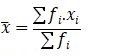 Rumus mean data kelompok.