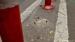 Waduh, Stick Cone Jalur Sepeda di Jalan Palmerah Timur Rusak