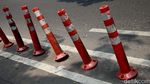 Waduh, Stick Cone Jalur Sepeda di Jalan Palmerah Timur Rusak