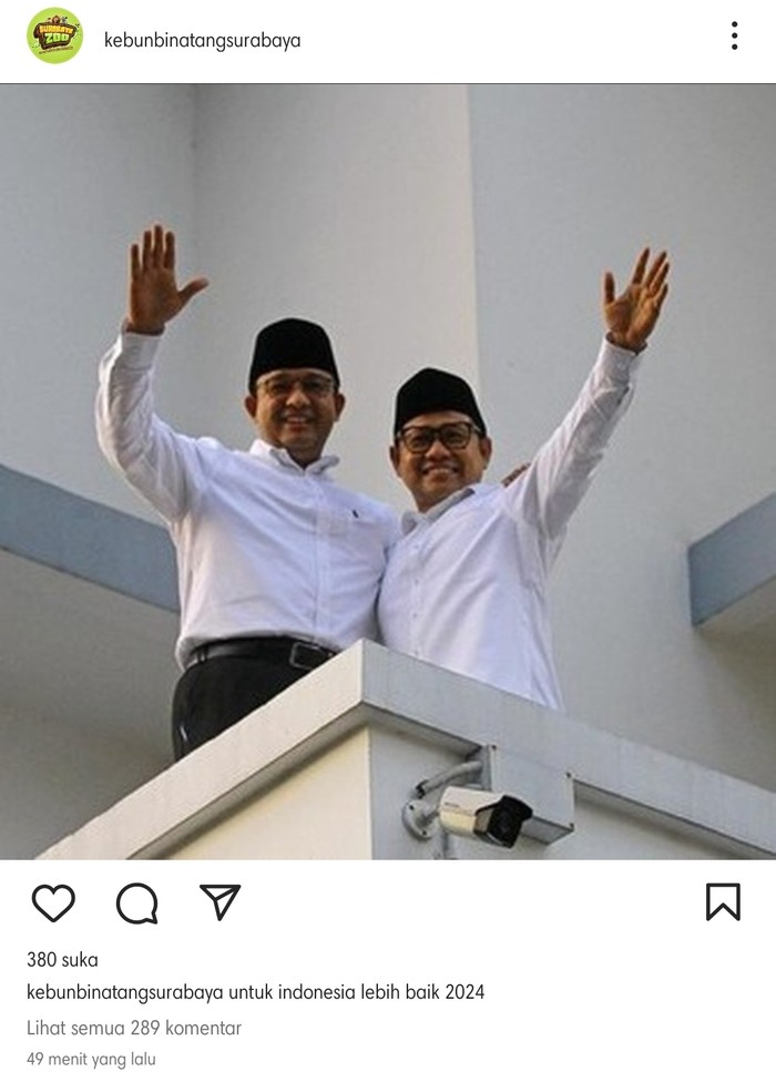 Akun Instagram kebun binatang surabaya diretas