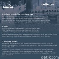 Infografis: 3 Amal Yang Paling Utama Dan Dicintai Oleh Allah SWT