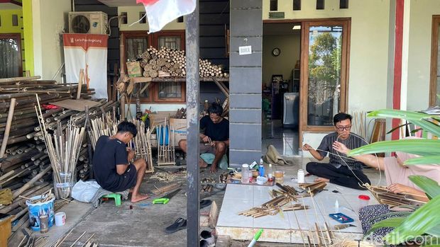 Angklung Store Yogyakarta, salah satu rumah produksi angklung di Jogja. Foto diunggah pada Selasa (19/9/2023).