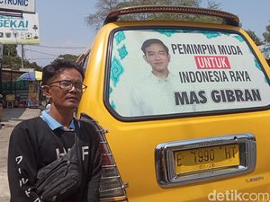 Foto Gibran Pemimpin Muda untuk Indonesia Muncul di Angkot Cirebon