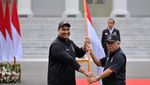 Momen Jokowi Lepas Kontingen Indonesia ke Asian Games