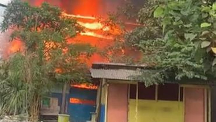 kebakaran di kota mojokerto