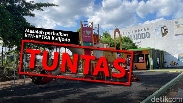 Perbaikan RPTRA Kalijodo tuntas. (Fuad Hasim/detikcom)