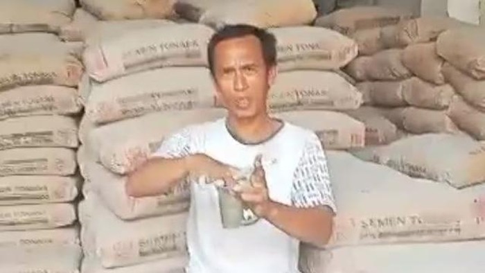 Pria di Takalar nekat meminum semen. Dokumen Istimewa