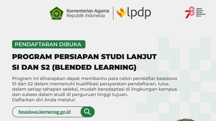 Program Persiapan Studi Lanjut (PPSL) Kemenag bagi siswa MA/sederajat dan mahasiswa S1