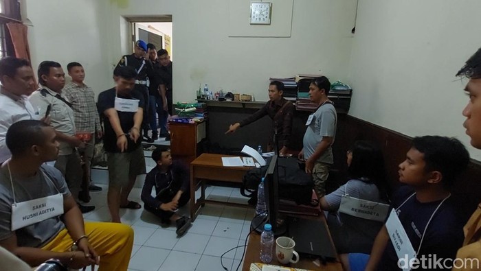 Rekonstruksi kasus pembunuhan di Boja, Kendal, Selasa (19/9/2023).