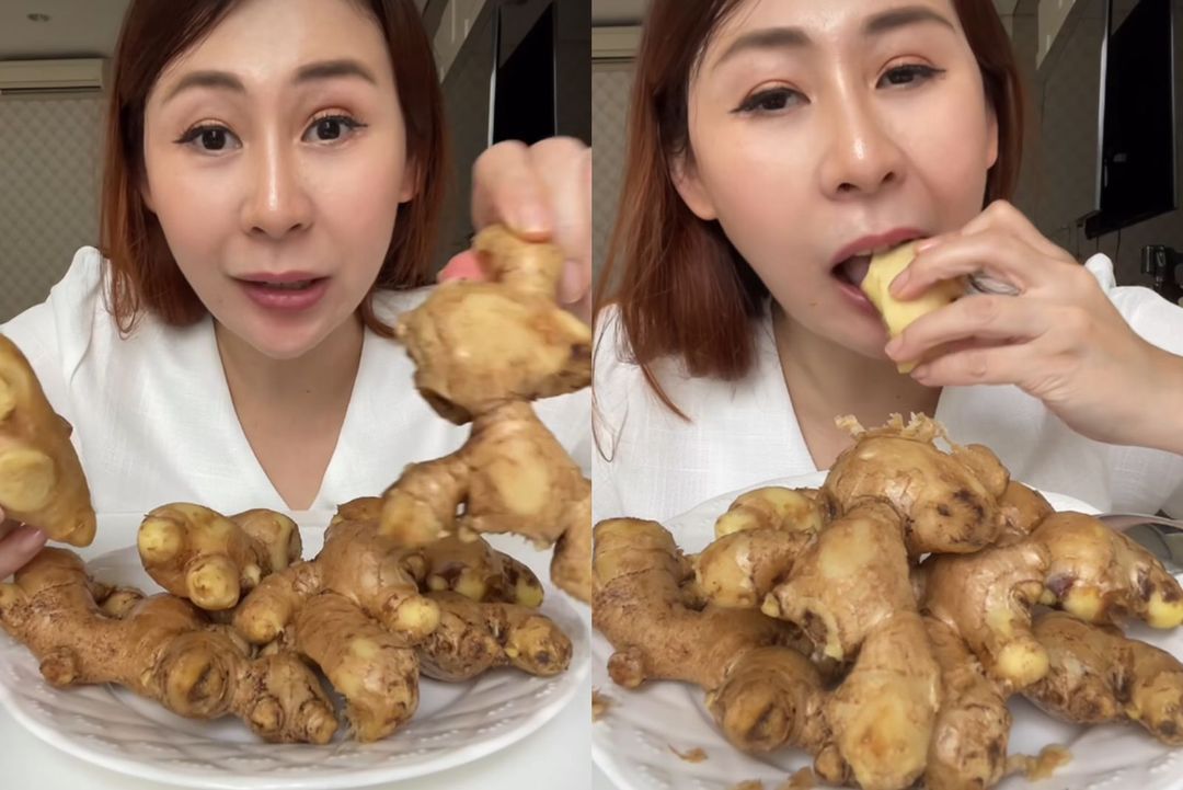 Sibungbung kunyah jahe dan kunyit