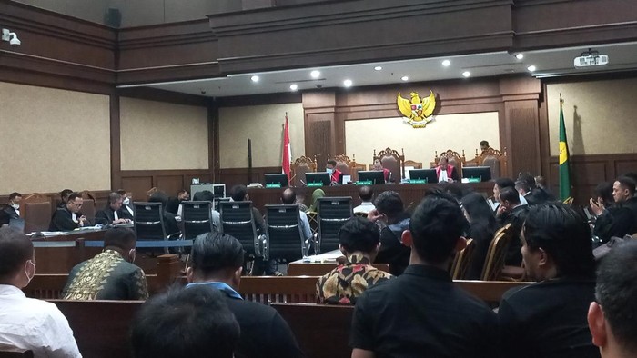 Sidang Johnny G Plate (Anggi/detikcom)