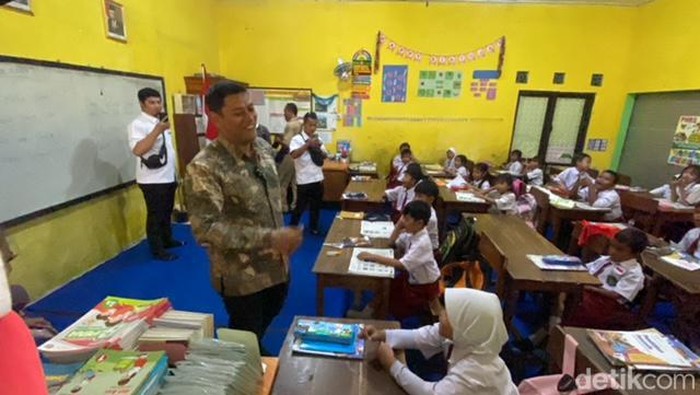 Suasana di salah satu SD Kota Kediri setelah penerapan 5 hari sekolah dalam sepekan.