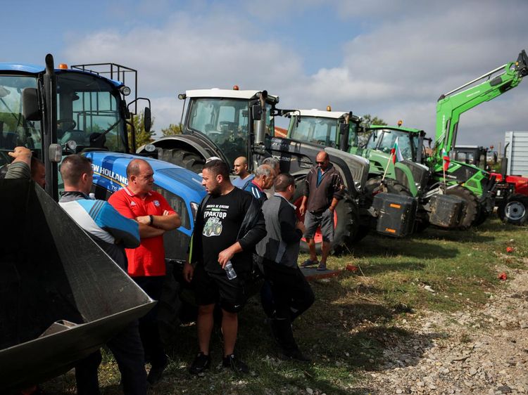 Aksi Petani Bulgaria Protes Impor Gandum Ukraina