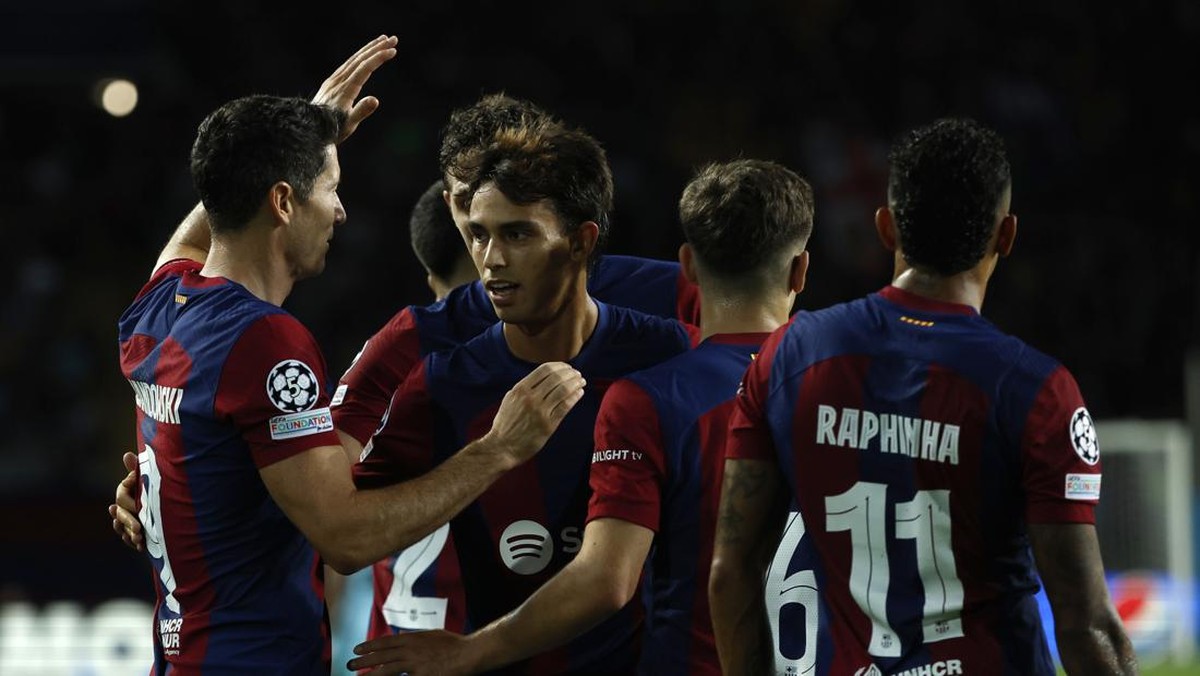 Barcelona menang telak 5-0 atas Antwerp. (Foto: AP/Joan Monfort)