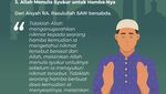 Infografis: 5 Hadits tentang Bersyukur