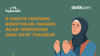 Infografis: 5 Hadits tentang Bersyukur