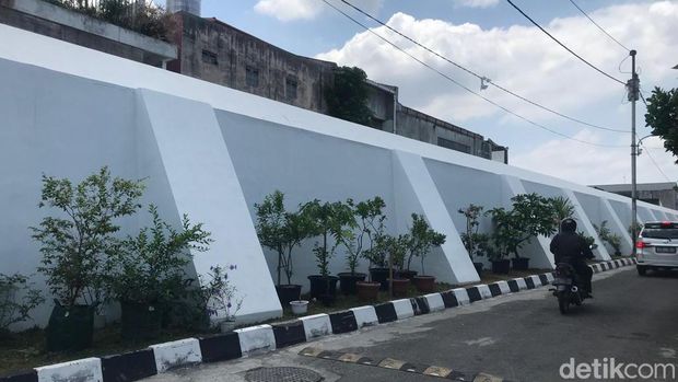 Beteng Keraton Jogja bagian timur utara yang telah direvitalisasi, Rabu (20/9/2023).