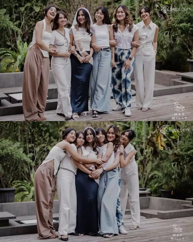 Momen intimate party bridal shower Adinda itu juga tak lupa untuk diabadikan. Berdasarkan informasi unggahan diketahui jika acara tersebut digelar di restoran Deepa Jakarta. Foto: Instagram/@thebridedept