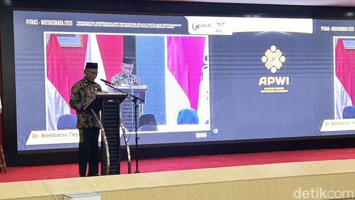 DPP Asosiasi Profesi Widyaiswara Indonesia (APWI) menggelar Pekan Ilmiah Nasional Hari Widyaiswara ke-23 dan HUT ke-3 APWI, serta Kongres Nasional ke-2 APWI. (Kadek ML/detikcom)