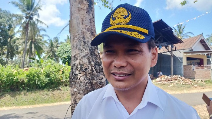 Kepala Dinas PUPR Jembrana I Wayan Sudiarta ditemui detikBali, Rabu (20/9/2023). (I Putu Adi Budiastrawan/detikBali).