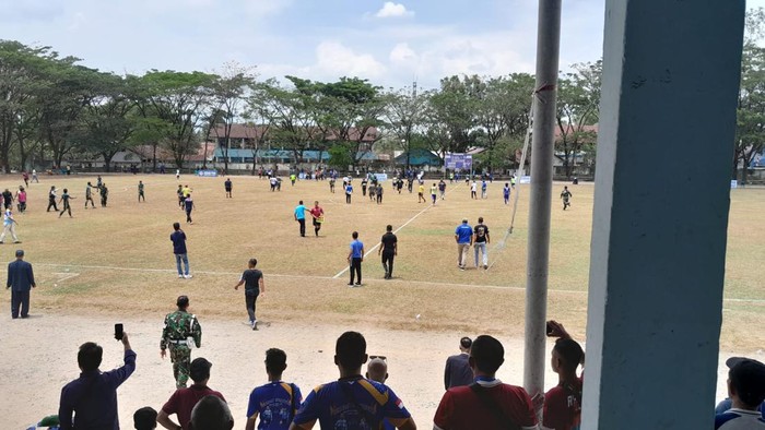 Kericuhan laga Porprov Sumsel PS Palembang vs OKU Selatan
