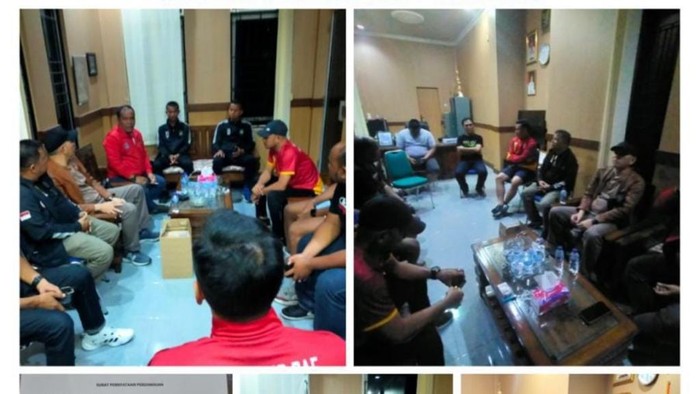 Kericuhan pertandingan Porprov Sumsel antara PS Palembang dan PS OKU Selatan berakhir damai.