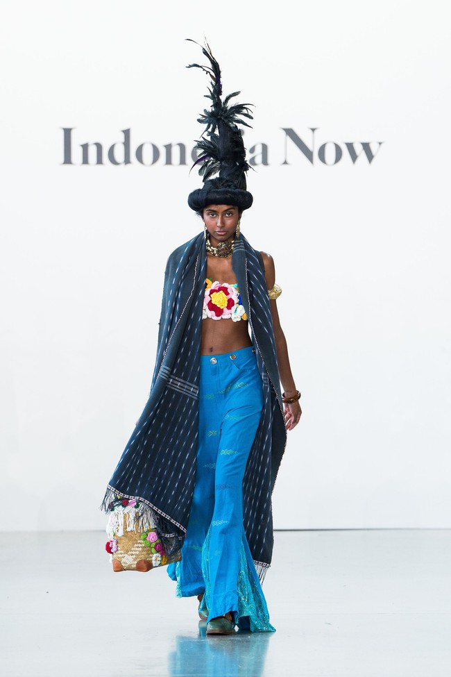Desainer Merdi Sihombing merilis koleksi Ulos di New York Fashion Week, Amerika Serikat, Rabu [13/9/2023]. Foto: Dok. Tim Merdi Sihombing.