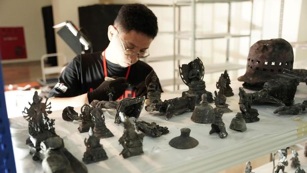 Koleksi terdampak kebakaran di Museum Nasional Indonesia