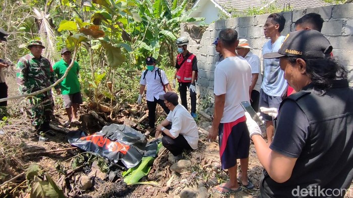 Kondisi korban terbakar di lahan pekarangan wilayah Jurangjero, Giripeni, Wates, Kulon Progo, Rabu (20/9/2023)