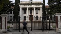 UNESCO menetapkan Sekolah Mekanik Angkatan Laut Buenos Aires, atau ESMA, sebagai situs Warisan Dunia. (AP Photo/Rodrigo Abd)  
