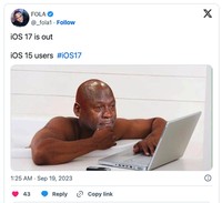 Meme iOS 17