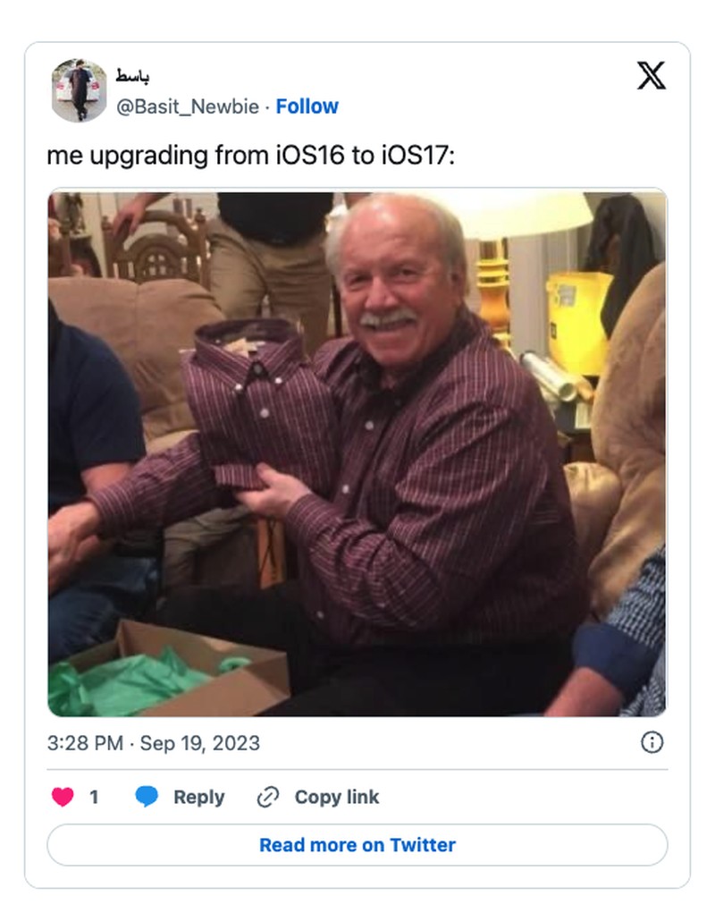 Meme iOS 17
