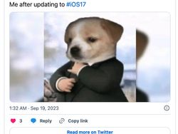 Meme Kocak iOS 17, Pengguna iPhone XS Meringis iPhone X Menangis