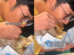 Viral Netizen Makan Nasi Padang di Bioskop Tuai Hujatan